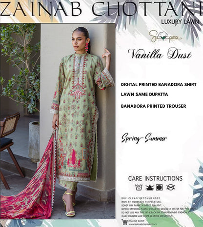Zainab Chottani Banadora Unstitched 3P🔥