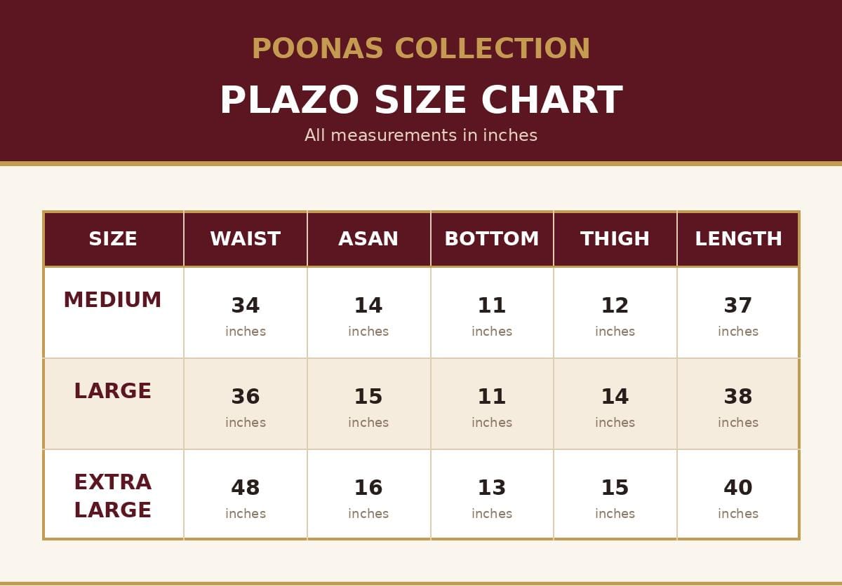 Stitched White Plazo Medium Randomly