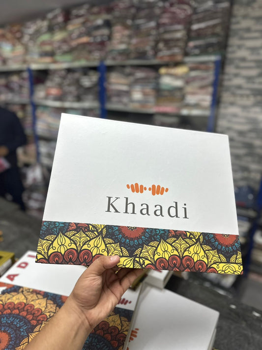 Khaadi Gents With Box Unstitched Soft Cotton