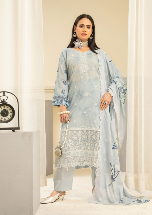 Amaira Manzil Luxury Embroidered Lawn 3 Piece Unstitched Collection