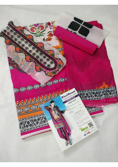 Gul Ahmed IUSTKSD-4024 Emb Lawn 3PCS