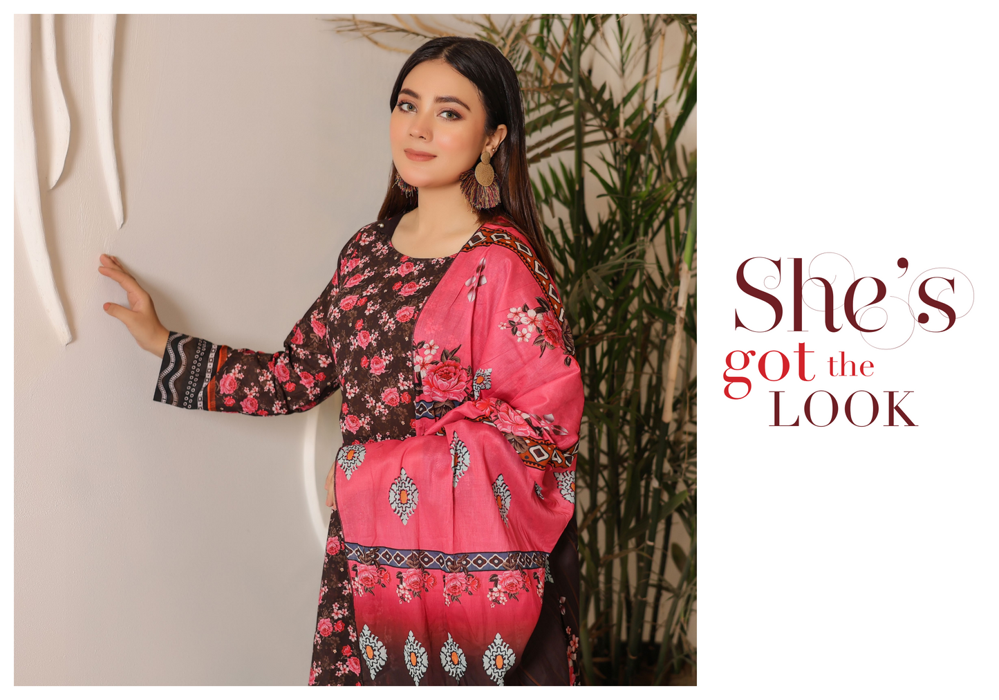 JAWED ARTS ZEBTAN –  3PC UNSTITCHED SUIT Design: 10