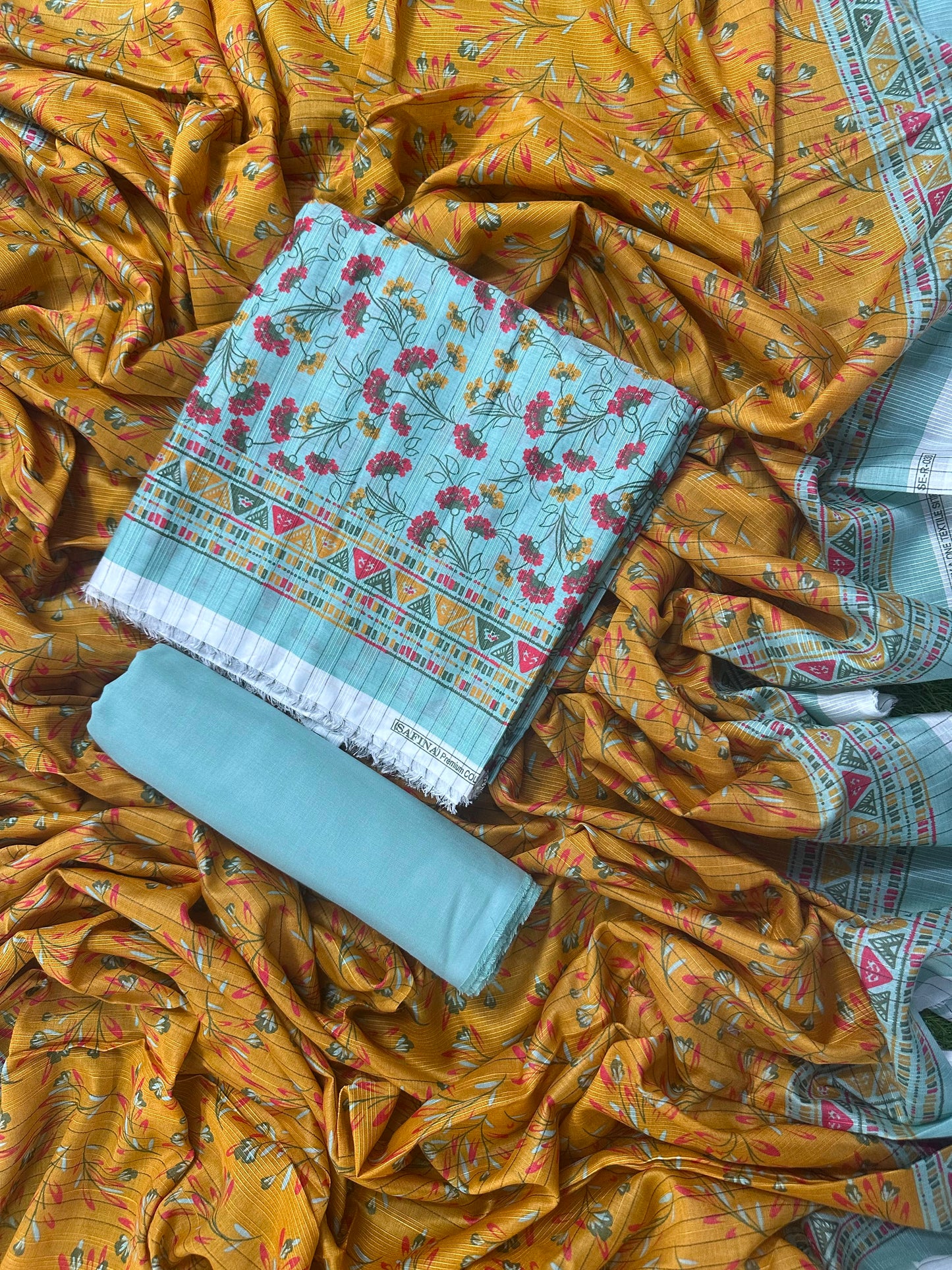 SAFINA AQUA PRINTED 3PCS