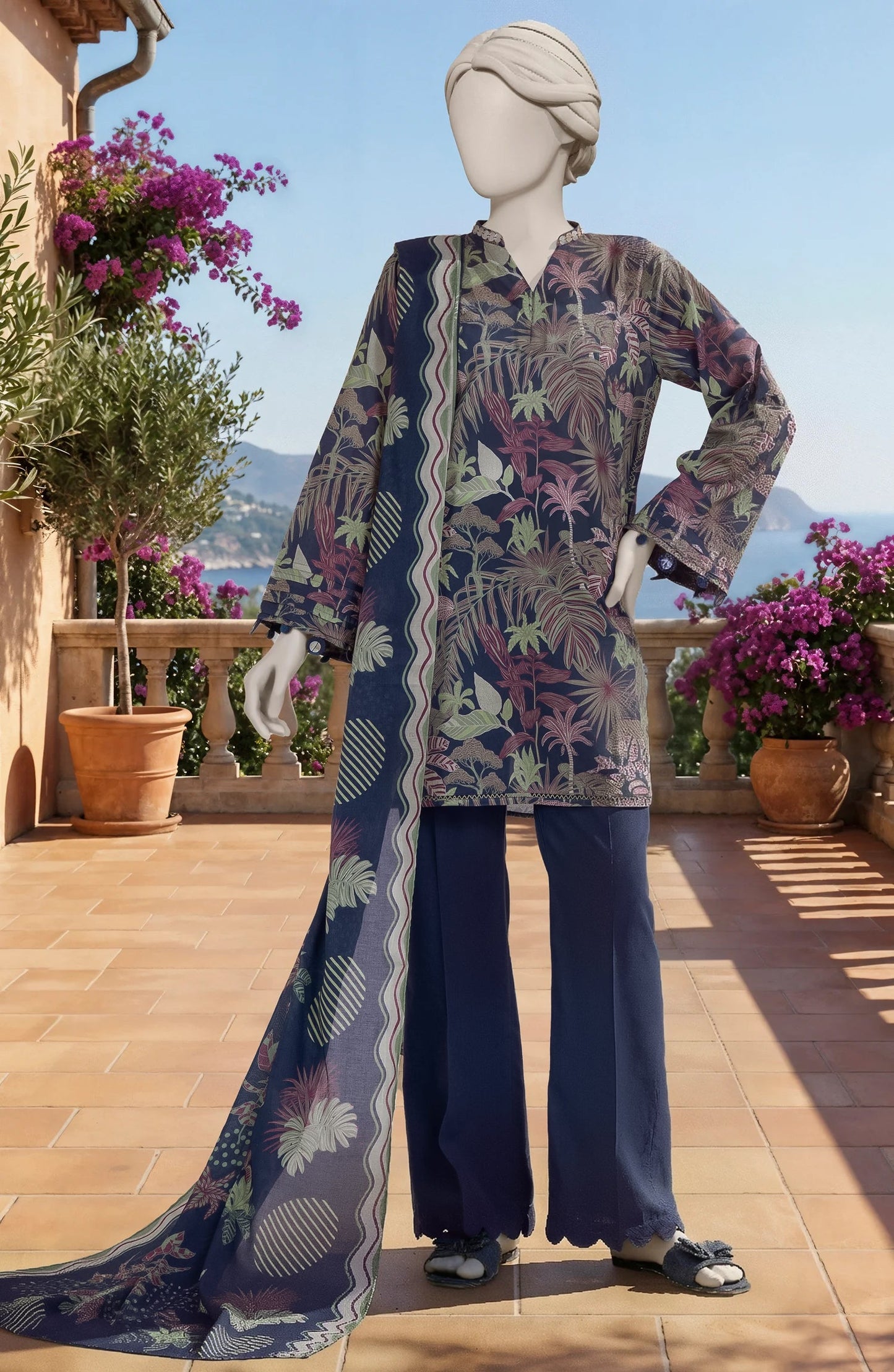 MTJ Original (WSDTS-PR-5376) Printed Lawn Unstitched Collection – Summer 2026