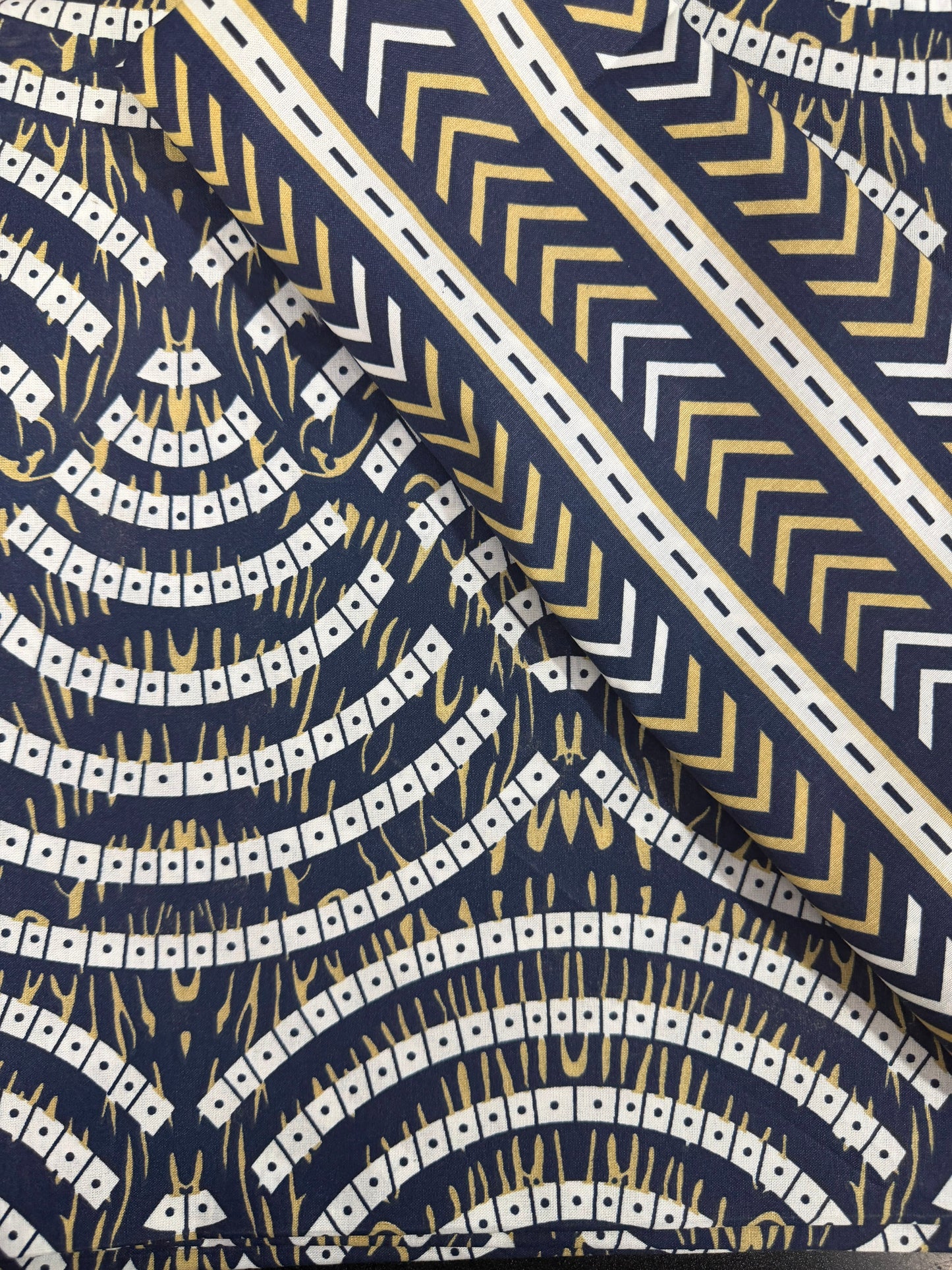 Salonika Navy-White Double Bed Bedsheets
