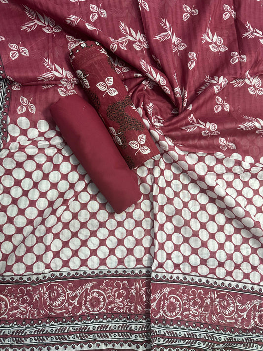 ZAMAN D-05 PRINTED UNSTITCHED 3PCS COLLECTION