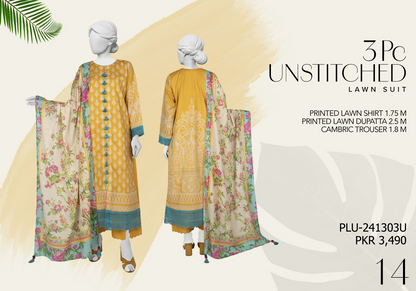 J• 100% Original Unstitched Lawn Norah Panjnad by Junaid Jamshed 3 Piece 🔥