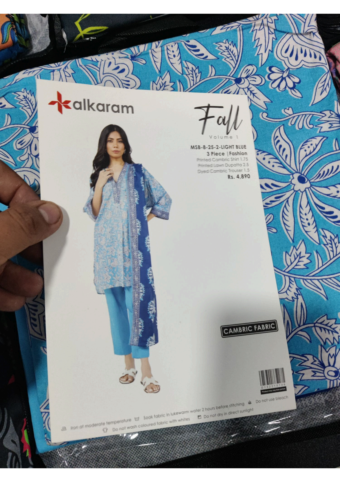 Alkaram 100% Original Cotton Camric 3 Piece 😉🧡 2k25