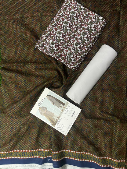 ✨ORIENT 100% ORIGINAL Unstitched Lawn 3 Piece✨ Design #OTL-25-563