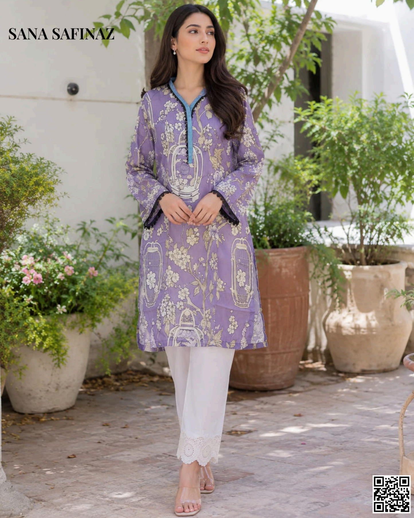 Sana Safinaz Purple Stitched CordSet Collection