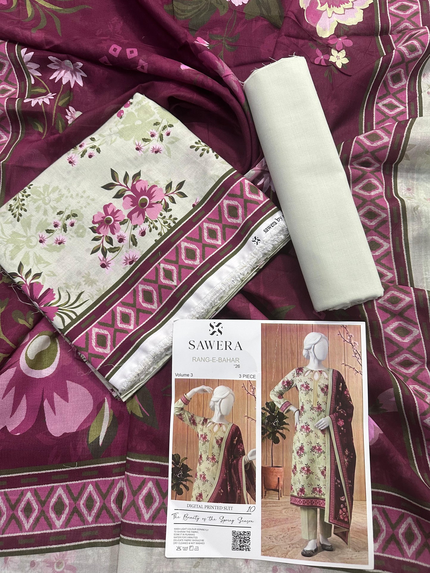 SAWERA – RANG-E-BAHAR (Vol-3) 3-PIECE UNSTITCHED COLLECTION