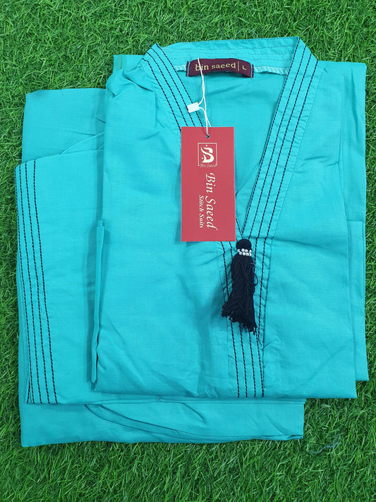 Bin Saeed light Blue Stitched 2Pcs Dyed Collection