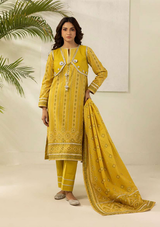 ZELLBURY Unstitched 3pcs Lawn Collection D.C:- WUS26X30481