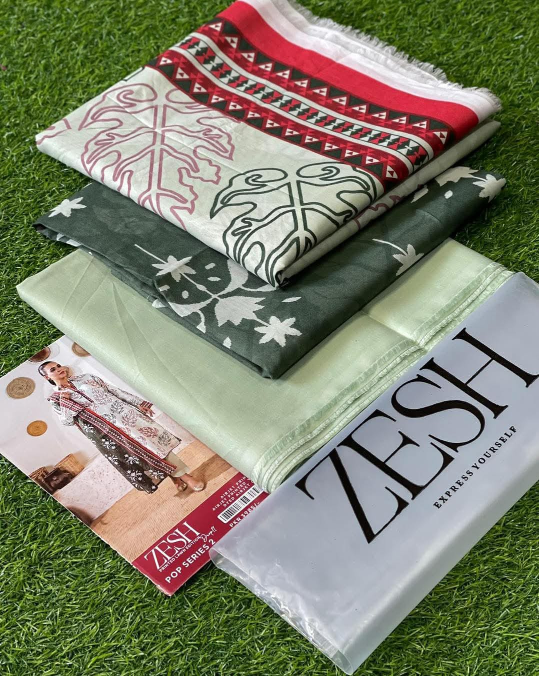Zesh Unstitched Lawn 3 Piece in Wholesale Price 100% Original 🔥❤️