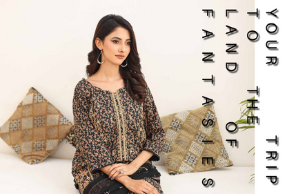 SANASARA EMBROIDED 3P By LEEDS