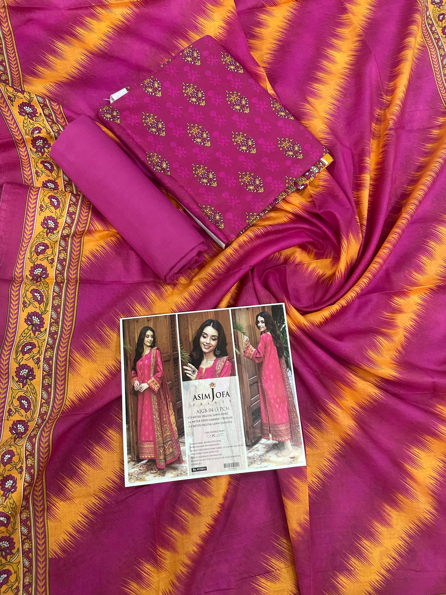 Asim Jofa Premium 3 Piece Unstitched Lawn Collection
