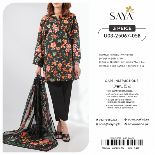Saya Box Randomly Unstitched 100% Original LAWN 3P Suit In WHOLESALE PRICE 💯✨
