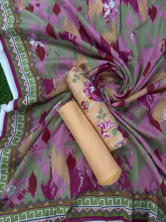 Sahara Peach Printed 3Pcs