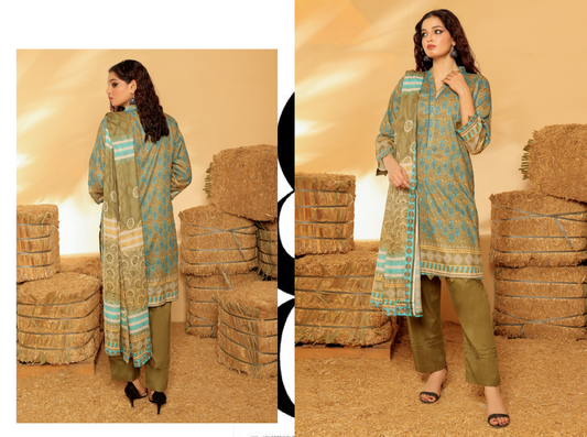 Iris Lawn 3Pcs Unstitched Collection
