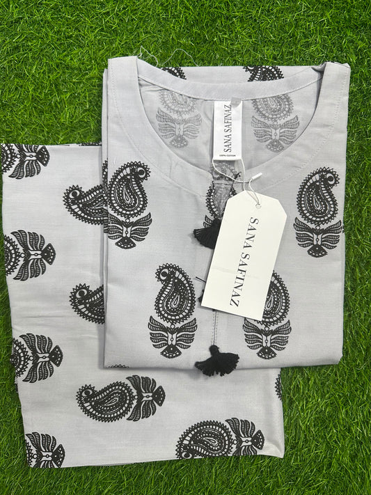 SanaSafinaz Stitched 2PCS Grey