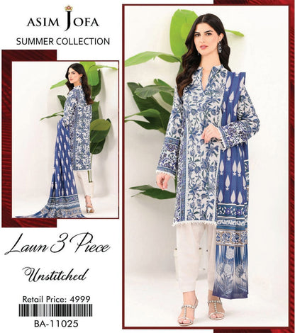 Asim Jofa Lawn Printed 3PC In Wholesale Price
