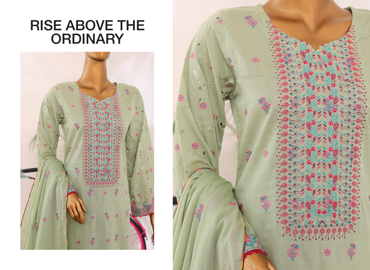 MTF MUSKAN JACQUARD 100% ORIGINAL CHIKENKARI SLEEVES 3PCS 👌🌼❤️