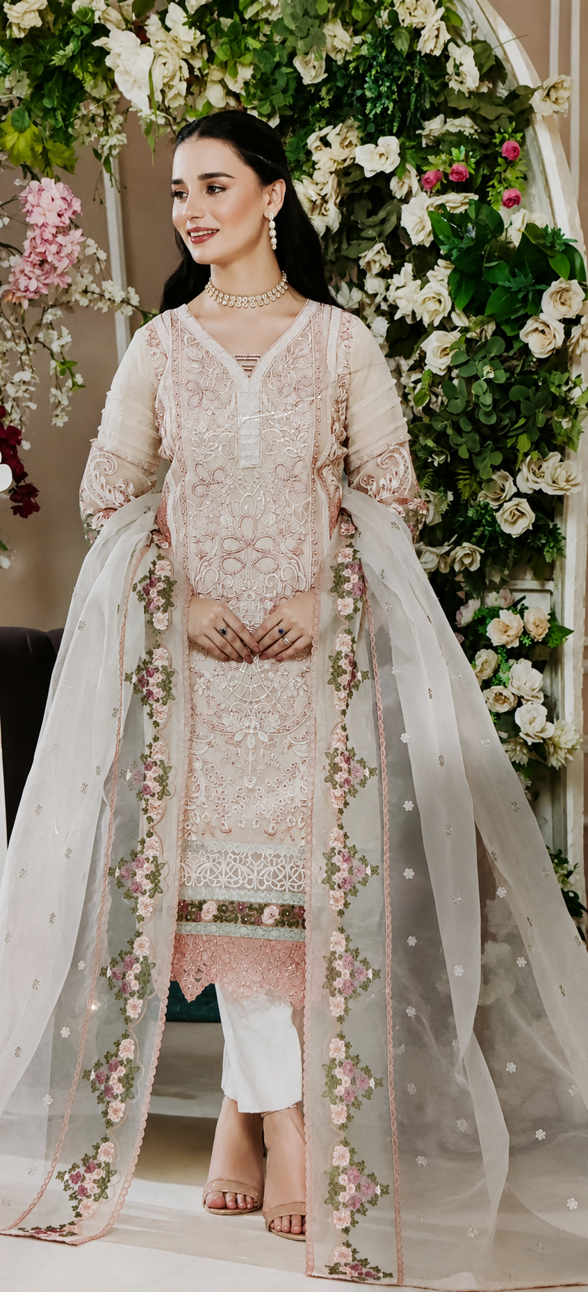 Ayzal Pink Luxury Embroidered Collection