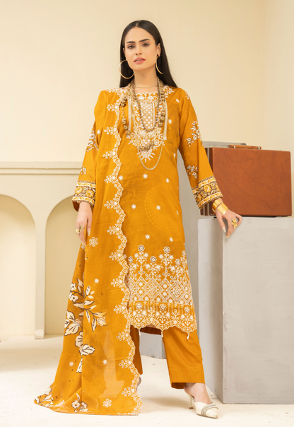 Amaira Manzil Luxury Embroidered Lawn 3 Piece Unstitched Collection