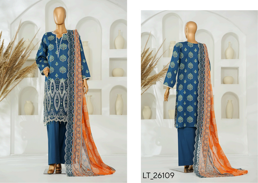 🌟🌿NISHAT LASERKARI – Embroidered Luxury Collection 2026🌿🌟
✨ Buy Lucky Textile Alert ✨ Design# LT_26109