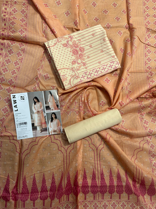 ZELLBURY Unstitched Lawn Collection 2026 Design # WUS26X30692