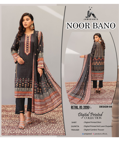 NOOR BANO ORIGINAL LAWN 3P