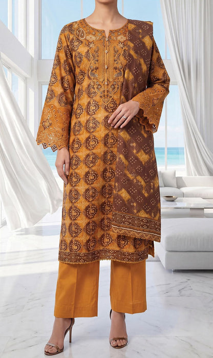 Fleur By Almeerah - Zest Aura – Digital Chundri Lawn