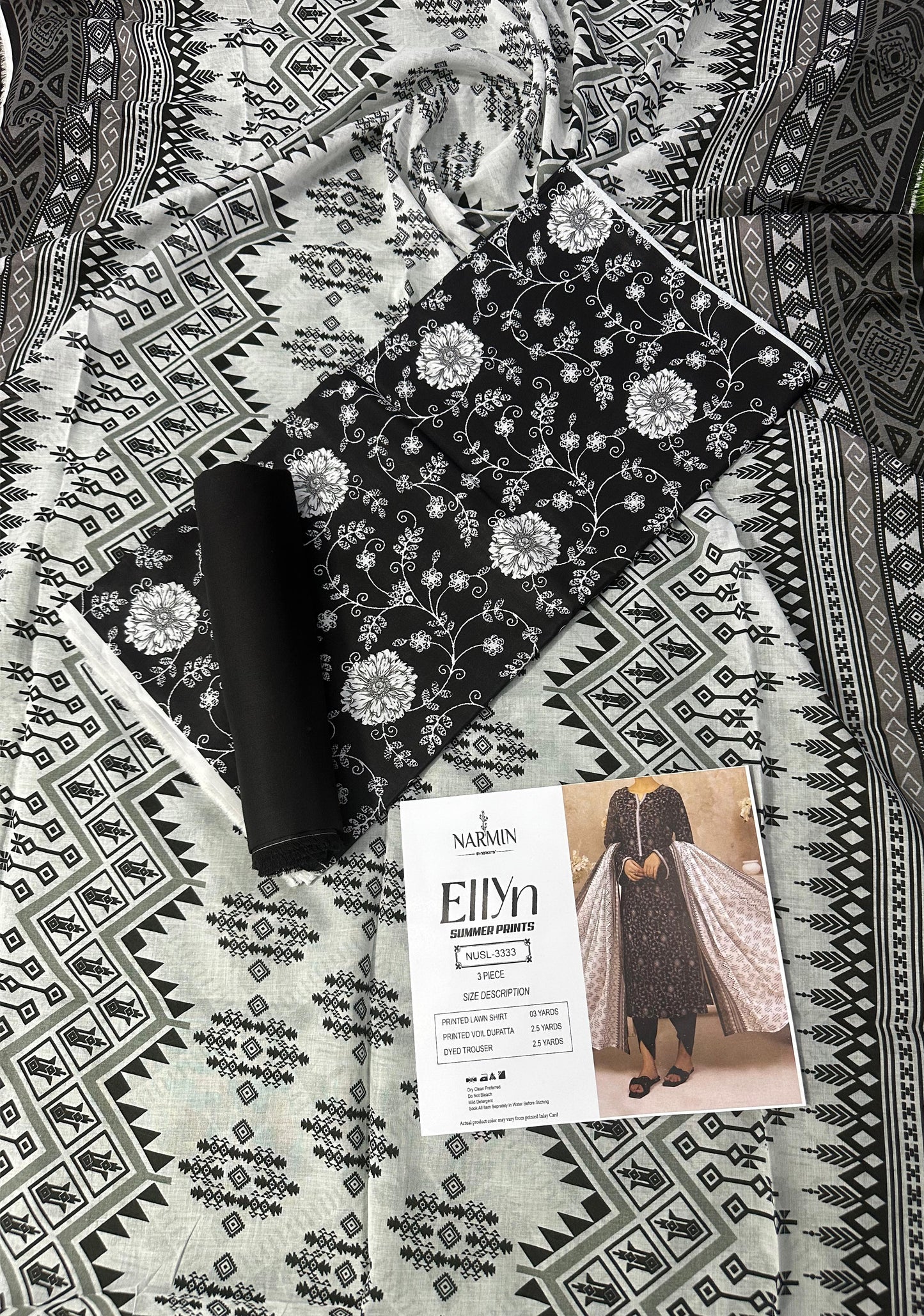 NARMIN Ellyn 100% Original Unstitched Lawn ❤️  by NARKINS