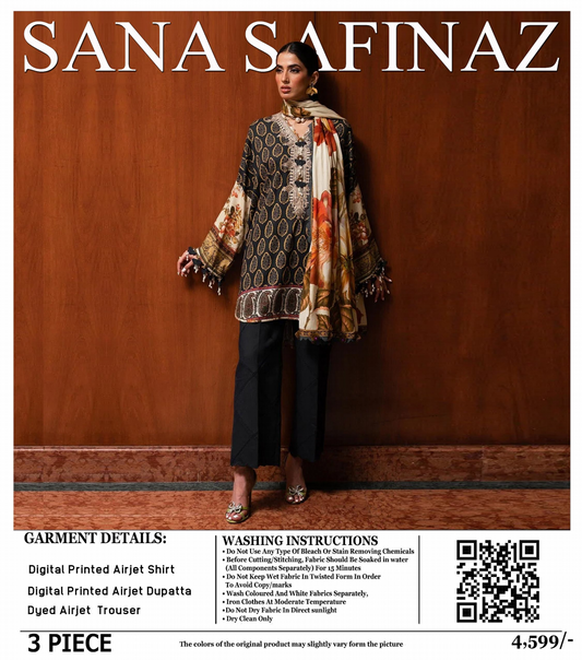 Sana Safinaz Lawn Unstitched 3 Pieces ❤️🔥