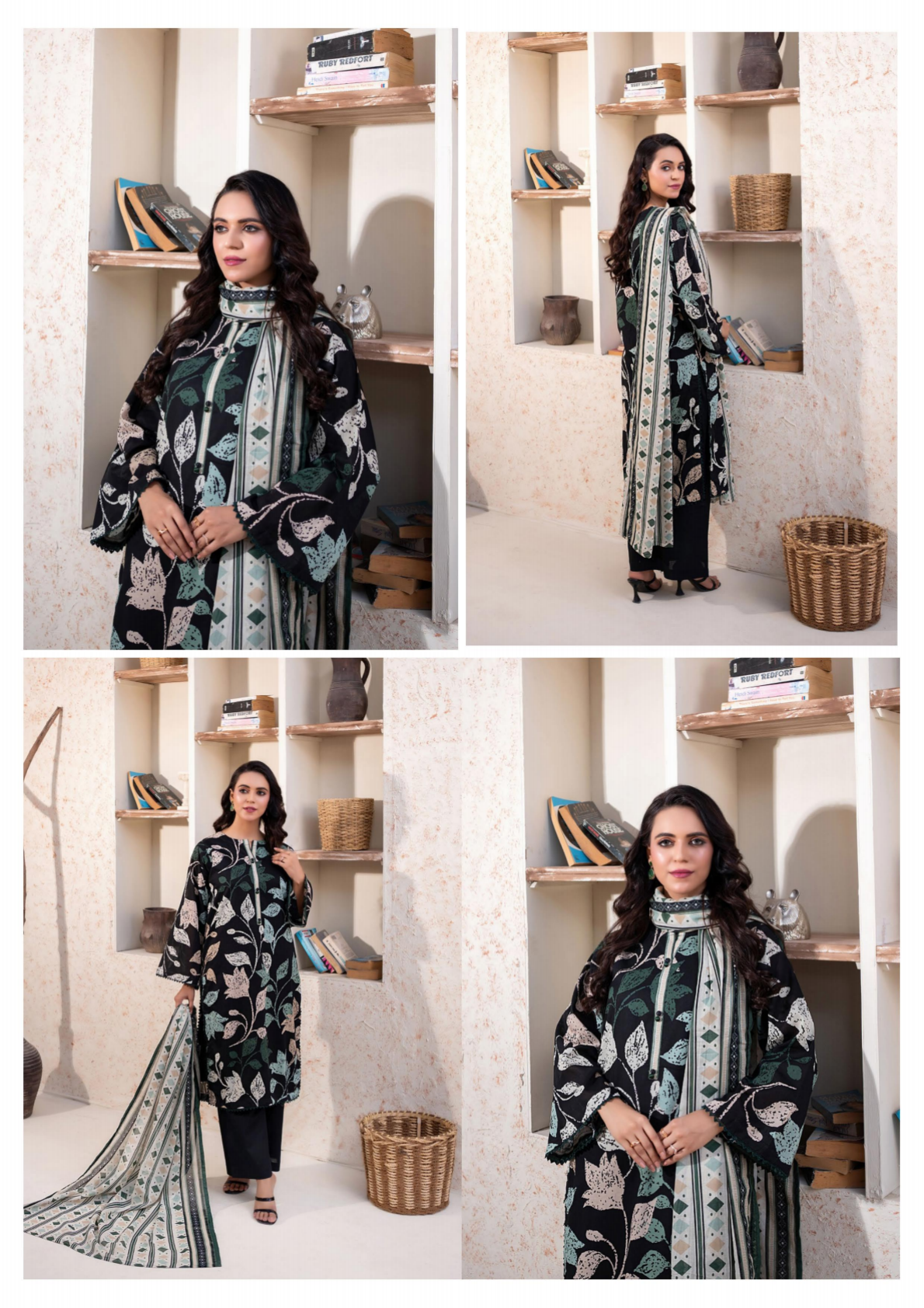 Bundle Of Zesh Unstitched Lawn 3 Piece in Wholesale Price 100% Original 🔥❤️