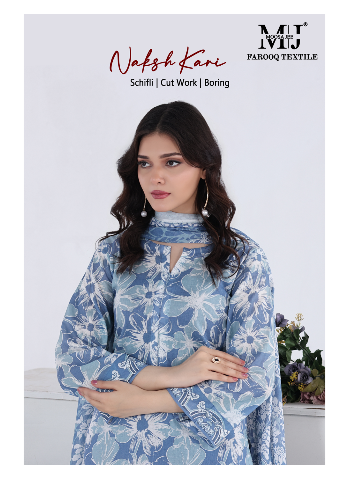 Luxury Summer Collection 
NAKSH KARI BY MOOSAJEE Design# D-0201-05