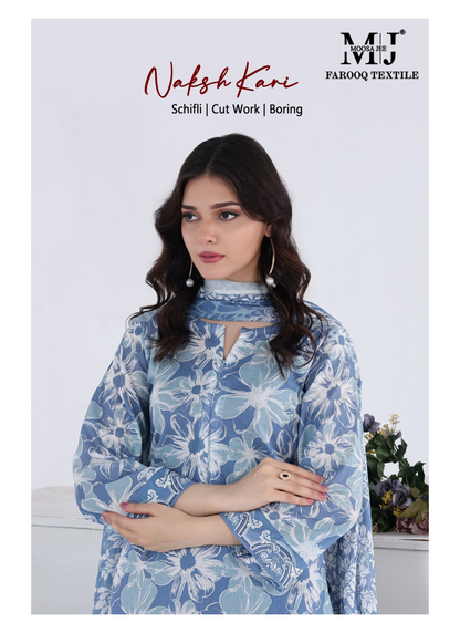 Luxury Summer Collection 
NAKSH KARI BY MOOSAJEE Design# D-0201-05