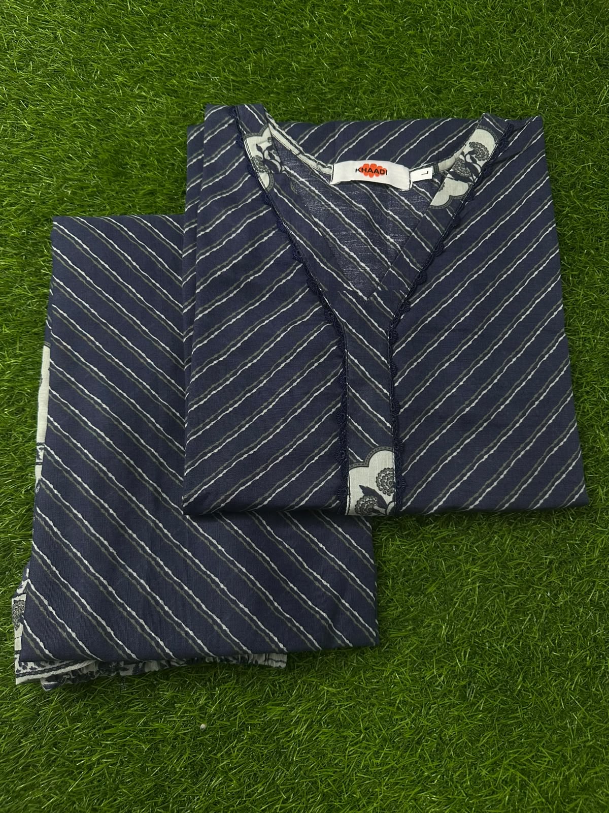Khaadi Khaddar Blue 2Pcs