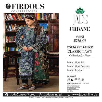 FIRDOUS JADE 18933 Lawn 3Pcs Collection