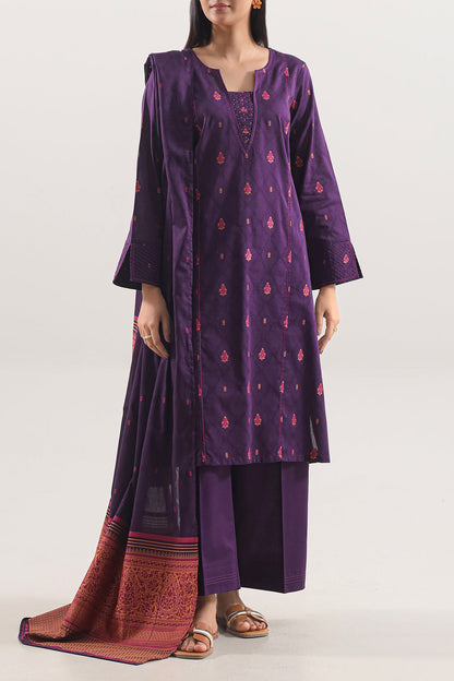 Saya Unstitched Jacquard 100% Original Cotton 3 PCs Suit In WHOLESALE PRICE 💯✨