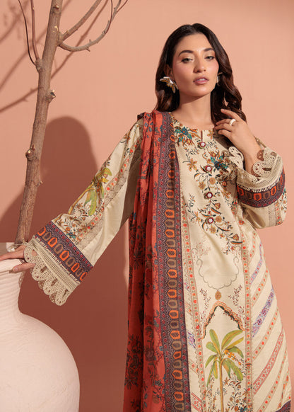 Bonanza Satrangi Unstitched Raya - 3 Pc (WSS25P3127) 🔥🥰