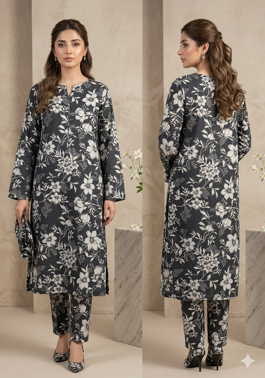 Soft Lawn Cords Set – Unstitched 2 Piece All Over Collection