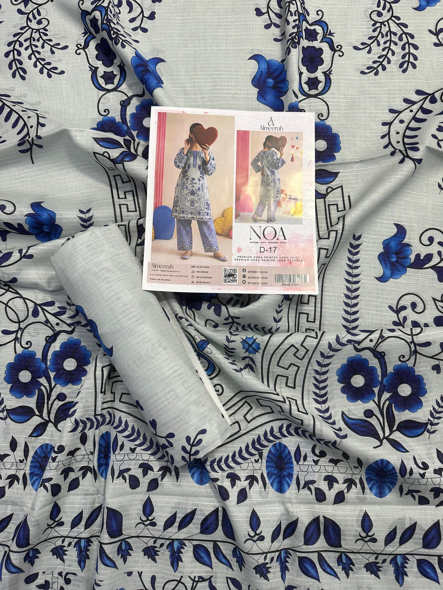 Almeerah - NOA 2 Pcs Unstitched collection Design No 17