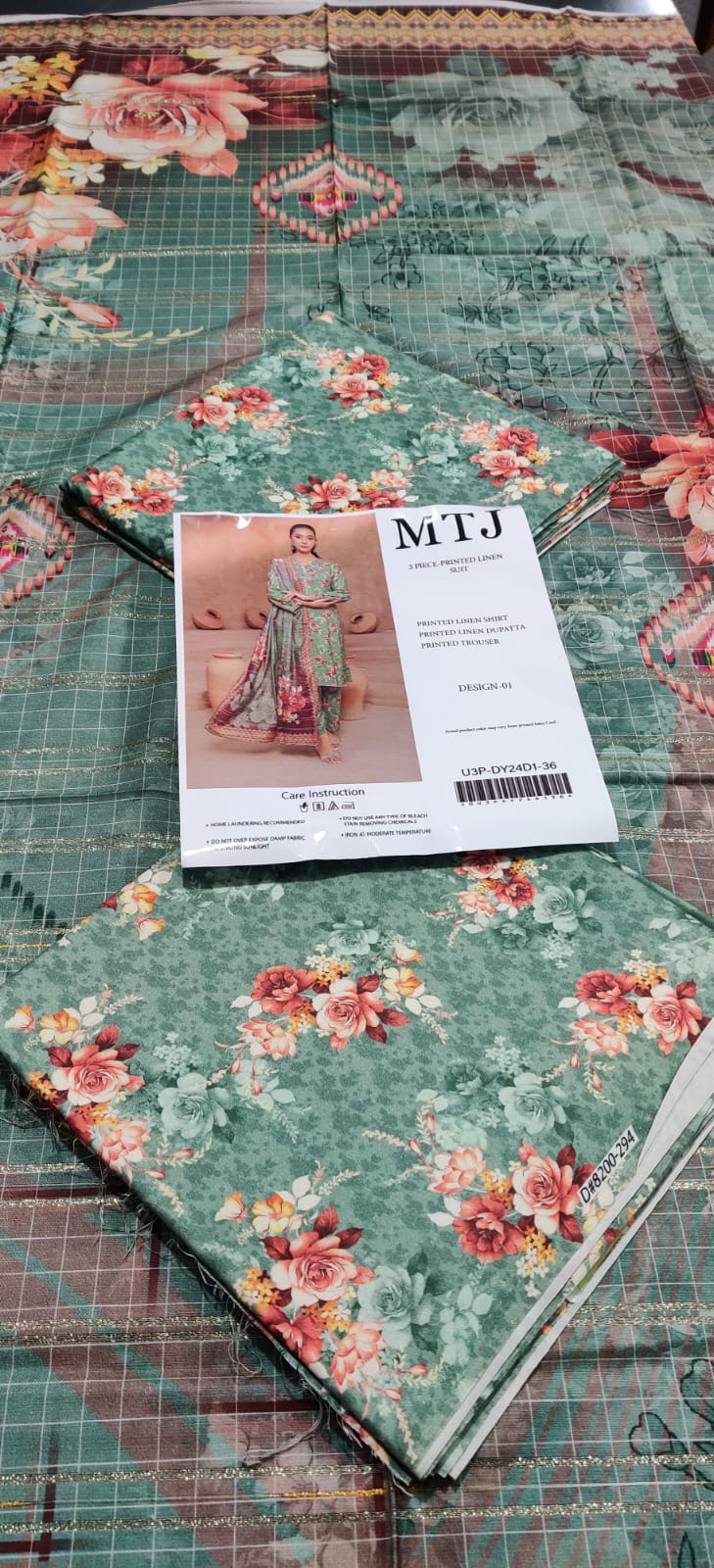 MTJ Floral Linen 3P