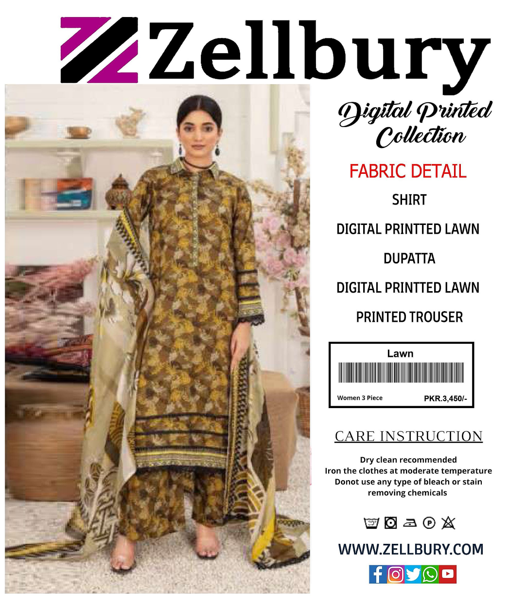 Zellbury Printed 3P