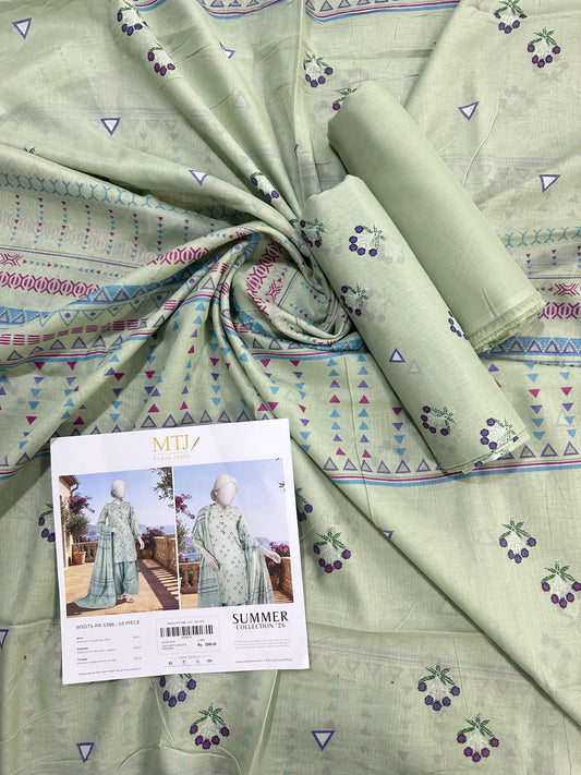 MTJ Original (WSDTS-PR-5386) Printed Lawn Unstitched Collection – Summer 2026