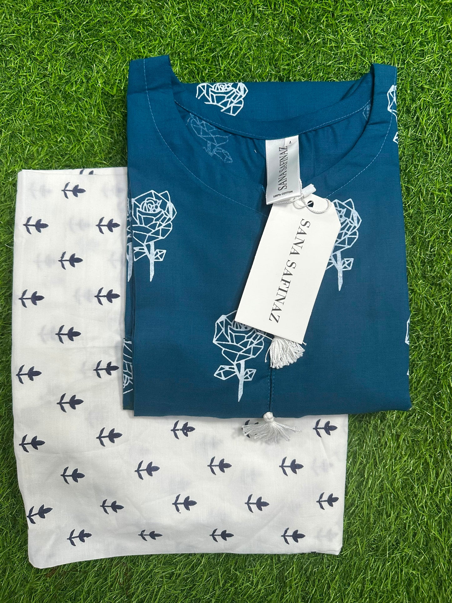 SanaSafinaz Stitched 2PCS Navy Blue