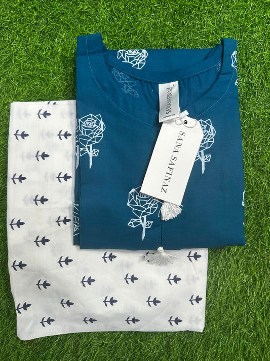 SanaSafinaz Stitched 2PCS Navy Blue