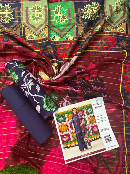 Bonanza Satrangi Navy 3PCs