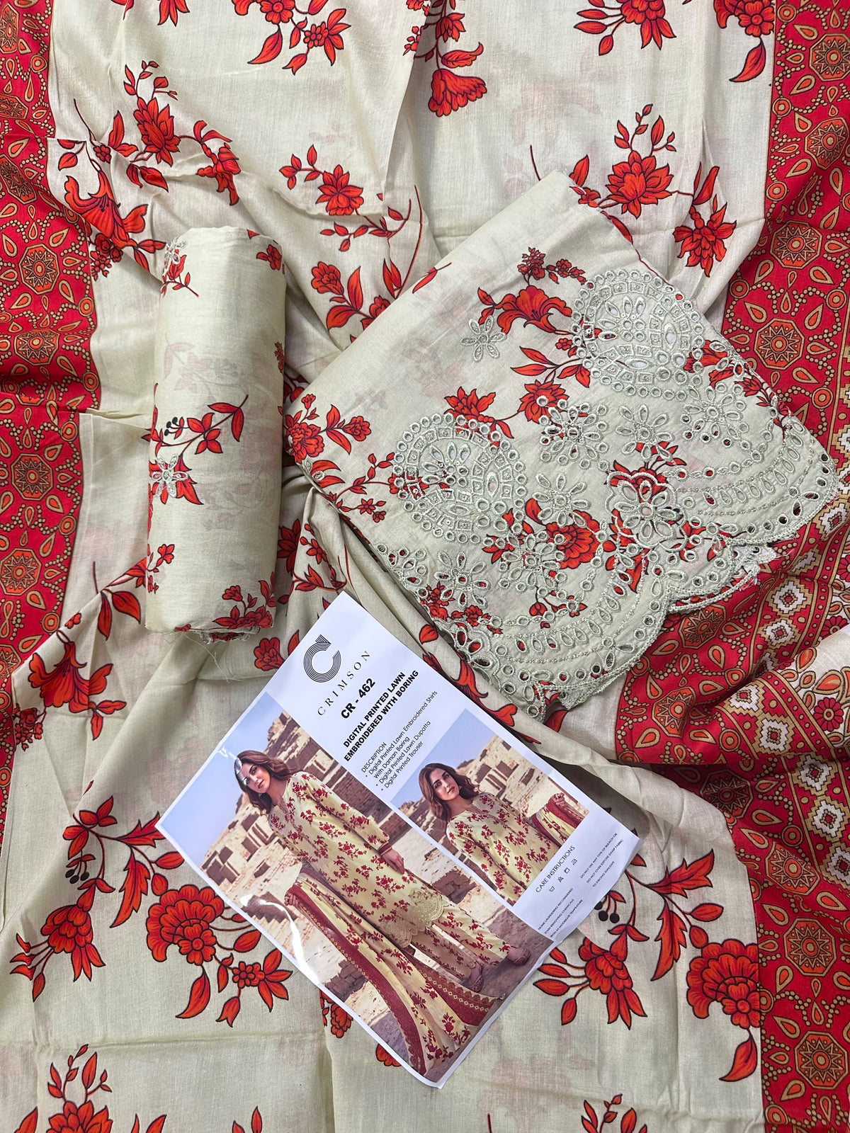 CRIMSON CR-462 DIGITAL PRINTED EMB LAWN